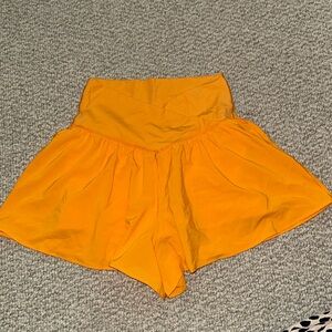 Offline by Aerie orange flowy crossover shorts - size S